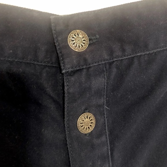 90’s Kiko-mo size 11/12 100% cotton light denim long column navy maxi skirt - Picture 5 of 12